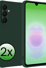 BASEY. BASEY. Samsung Galaxy A18 Hoesje Siliconen - Donkergroen - 2 PACK