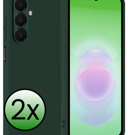 BASEY. BASEY. Samsung Galaxy A18 Hoesje Siliconen - Donkergroen - 2 PACK