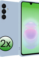 BASEY. BASEY. Samsung Galaxy A18 Hoesje Siliconen - Lichtblauw - 2 PACK