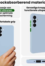 BASEY. BASEY. Samsung Galaxy A18 Hoesje Siliconen - Lichtblauw - 2 PACK