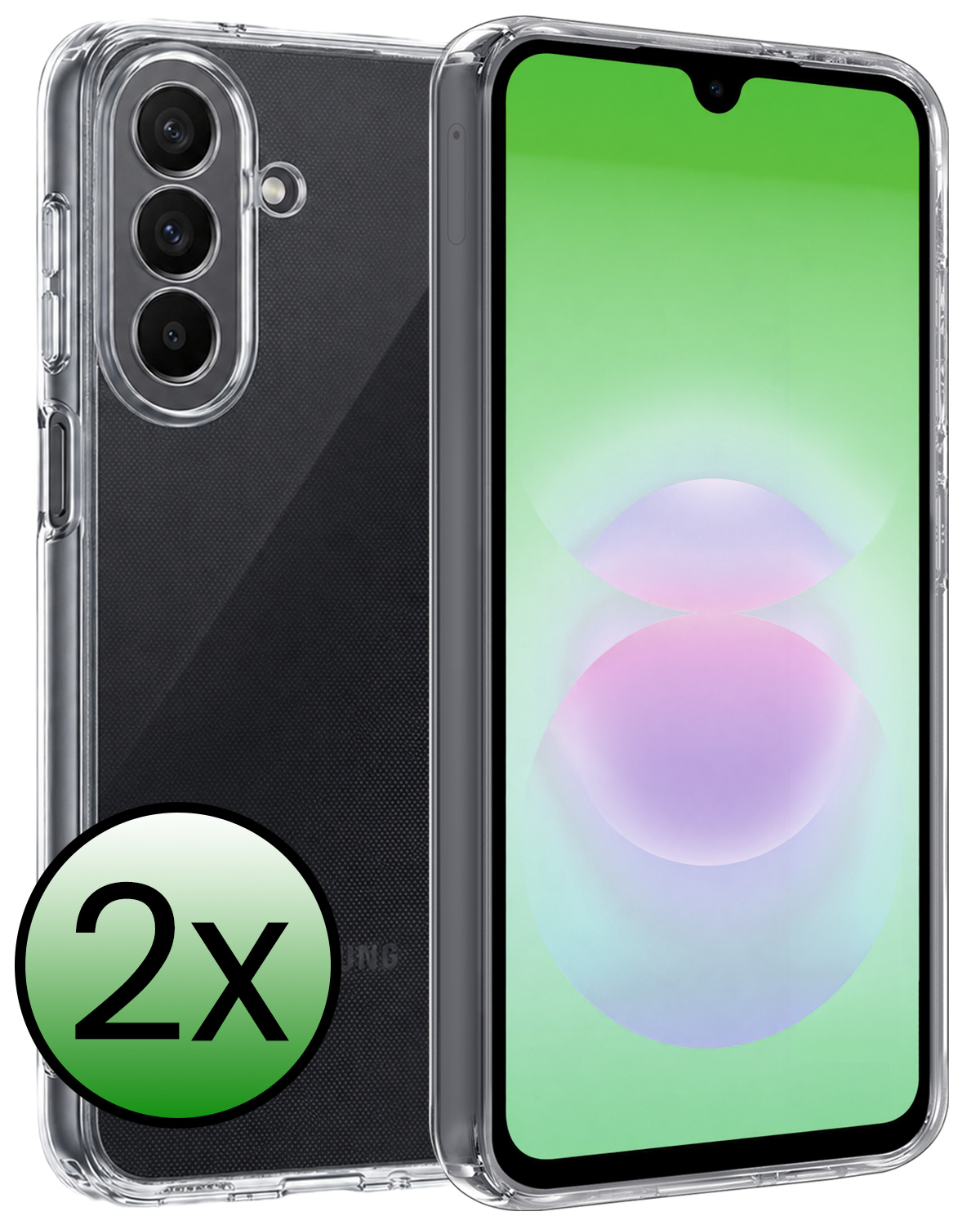 BASEY. BASEY. Samsung Galaxy A18 Hoesje Siliconen - Transparant - 2 PACK