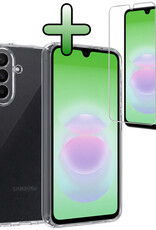 BASEY. BASEY. Samsung Galaxy A18 Hoesje Siliconen Met Screenprotector - Transparant