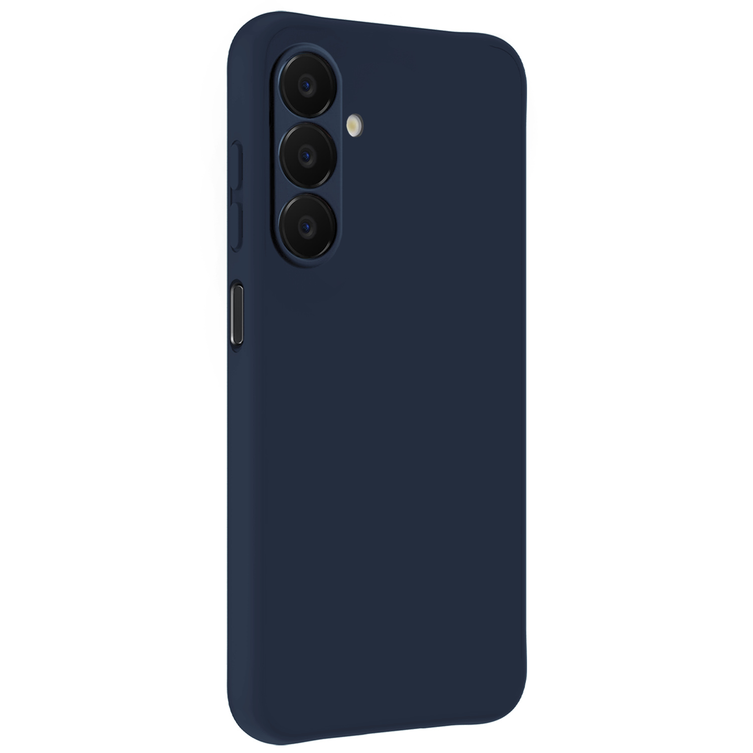 BASEY. BASEY. Samsung Galaxy A18 Hoesje Siliconen Met 2x Screenprotector - Donkerblauw