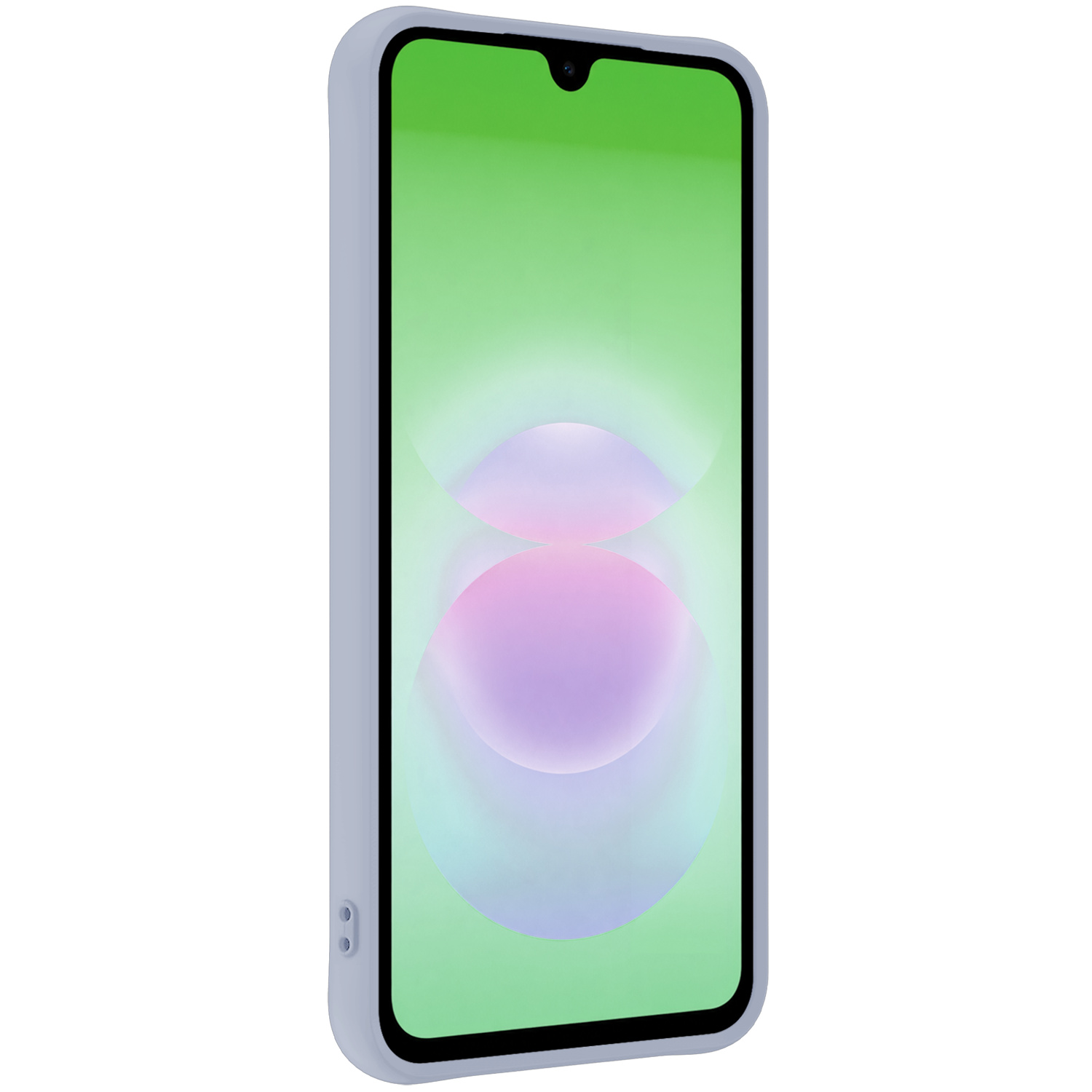 BASEY. BASEY. Samsung Galaxy A18 Hoesje Siliconen Met 2x Screenprotector - Lila
