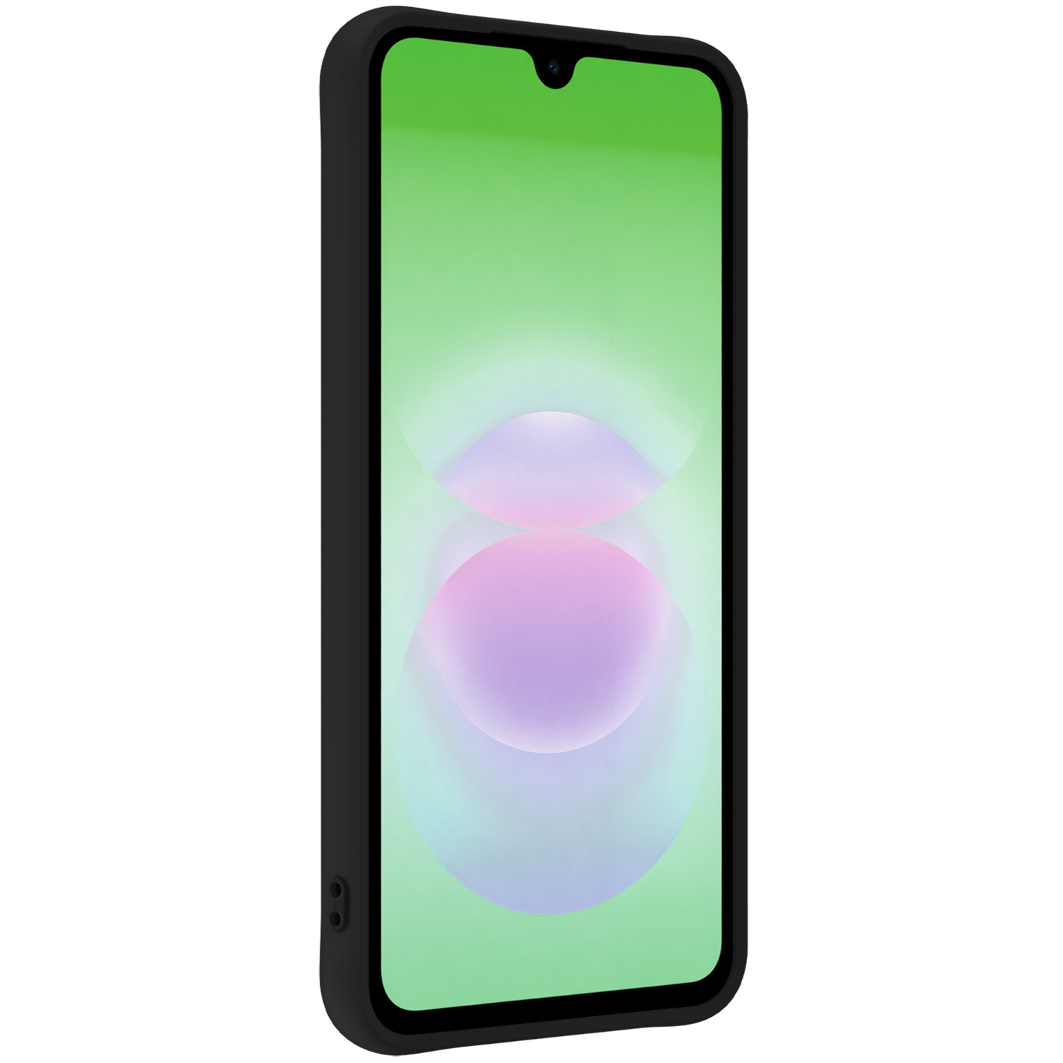 BASEY. BASEY. Samsung Galaxy A18 Hoesje Siliconen Met 2x Screenprotector - Zwart