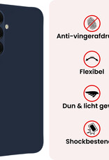 NoXx NoXx Samsung Galaxy A18 Hoesje Siliconen - Donkerblauw