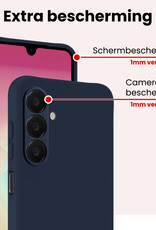 NoXx NoXx Samsung Galaxy A18 Hoesje Siliconen - Donkerblauw