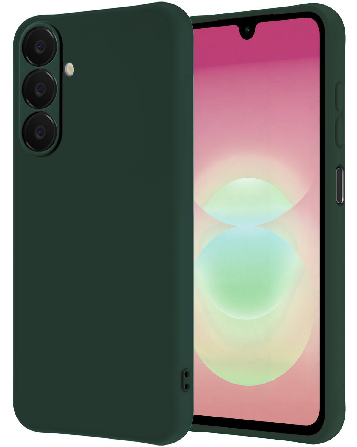 NoXx NoXx Samsung Galaxy A18 Hoesje Siliconen - Donkergroen