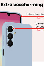 NoXx NoXx Samsung Galaxy A18 Hoesje Siliconen - Lichtblauw