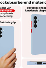 NoXx NoXx Samsung Galaxy A18 Hoesje Siliconen - Lichtblauw