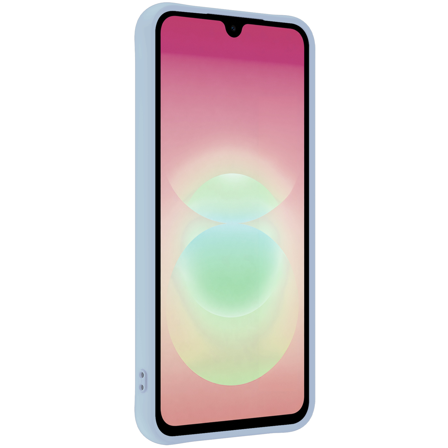 NoXx NoXx Samsung Galaxy A18 Hoesje Siliconen - Lichtblauw