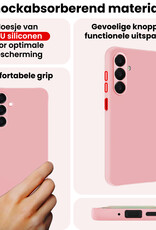 NoXx NoXx Samsung Galaxy A18 Hoesje Siliconen - Lichtroze