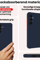 NoXx NoXx Samsung Galaxy A18 Hoesje Siliconen - Donkerblauw - 2 PACK