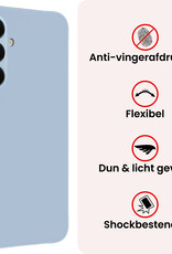 NoXx NoXx Samsung Galaxy A18 Hoesje Siliconen - Lichtblauw - 2 PACK