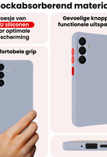 NoXx NoXx Samsung Galaxy A18 Hoesje Siliconen - Lila - 2 PACK