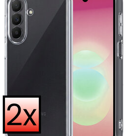 NoXx NoXx Samsung Galaxy A18 Hoesje Siliconen - Transparant - 2 PACK