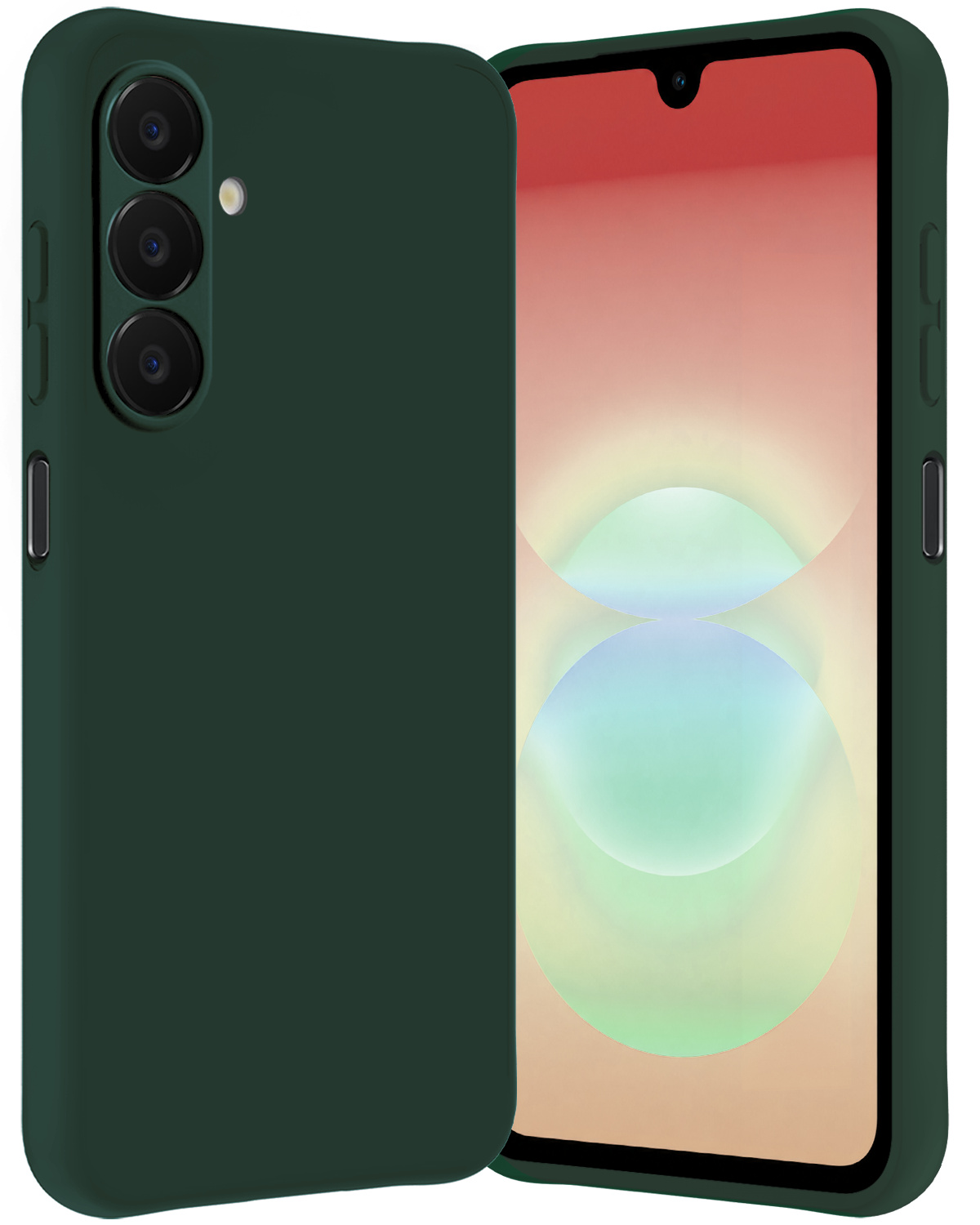 Nomfy Nomfy Samsung Galaxy A18 Hoesje Siliconen - Donkergroen