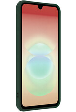 Nomfy Nomfy Samsung Galaxy A18 Hoesje Siliconen - Donkergroen