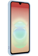 Nomfy Nomfy Samsung Galaxy A18 Hoesje Siliconen - Lichtblauw