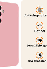 Nomfy Nomfy Samsung Galaxy A18 Hoesje Siliconen - Lichtroze