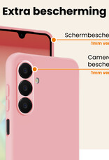 Nomfy Nomfy Samsung Galaxy A18 Hoesje Siliconen - Lichtroze