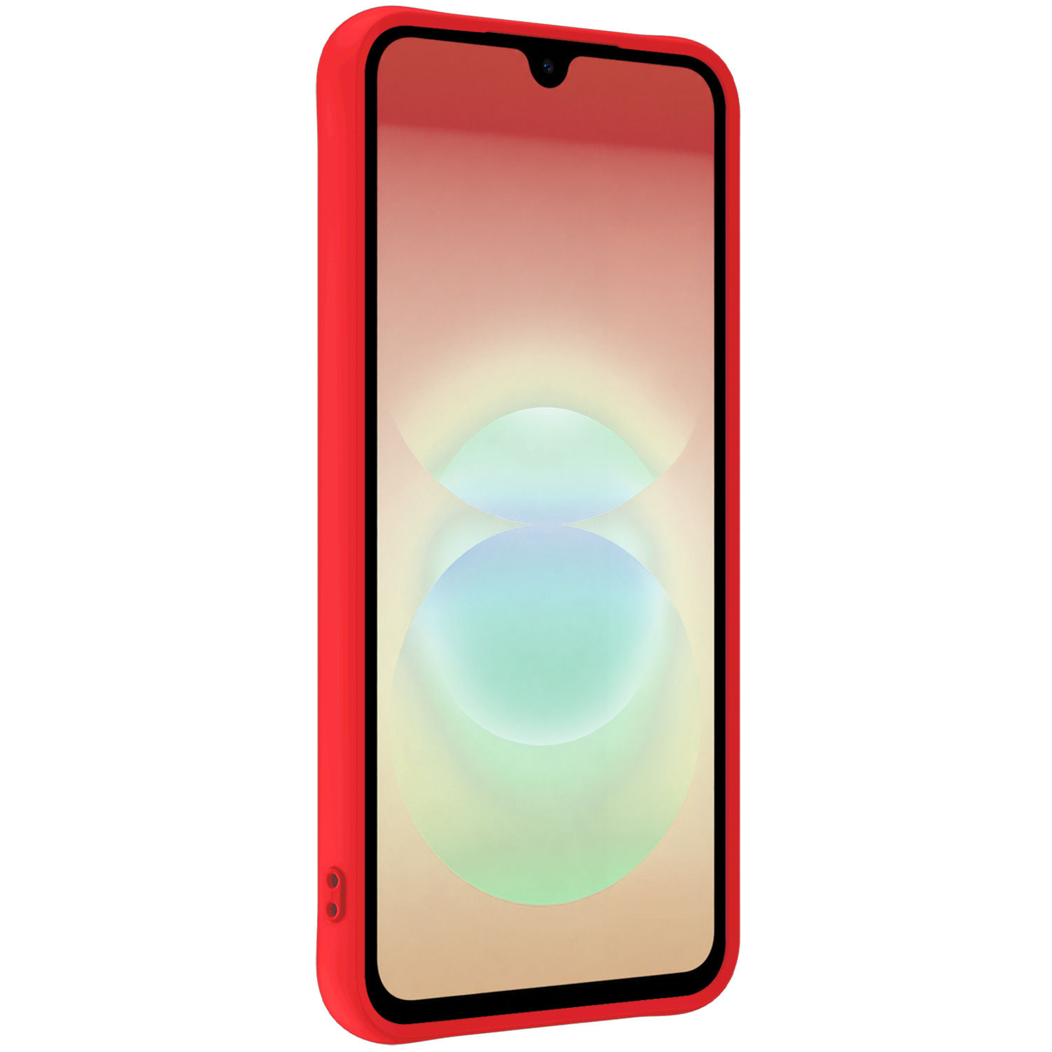 Nomfy Nomfy Samsung Galaxy A18 Hoesje Siliconen - Rood