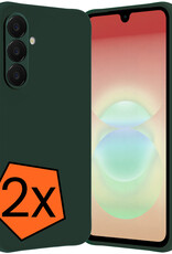 Nomfy Nomfy Samsung Galaxy A18 Hoesje Siliconen - Donkergroen - 2 PACK