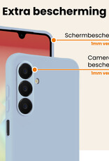 Nomfy Nomfy Samsung Galaxy A18 Hoesje Siliconen - Lichtblauw - 2 PACK
