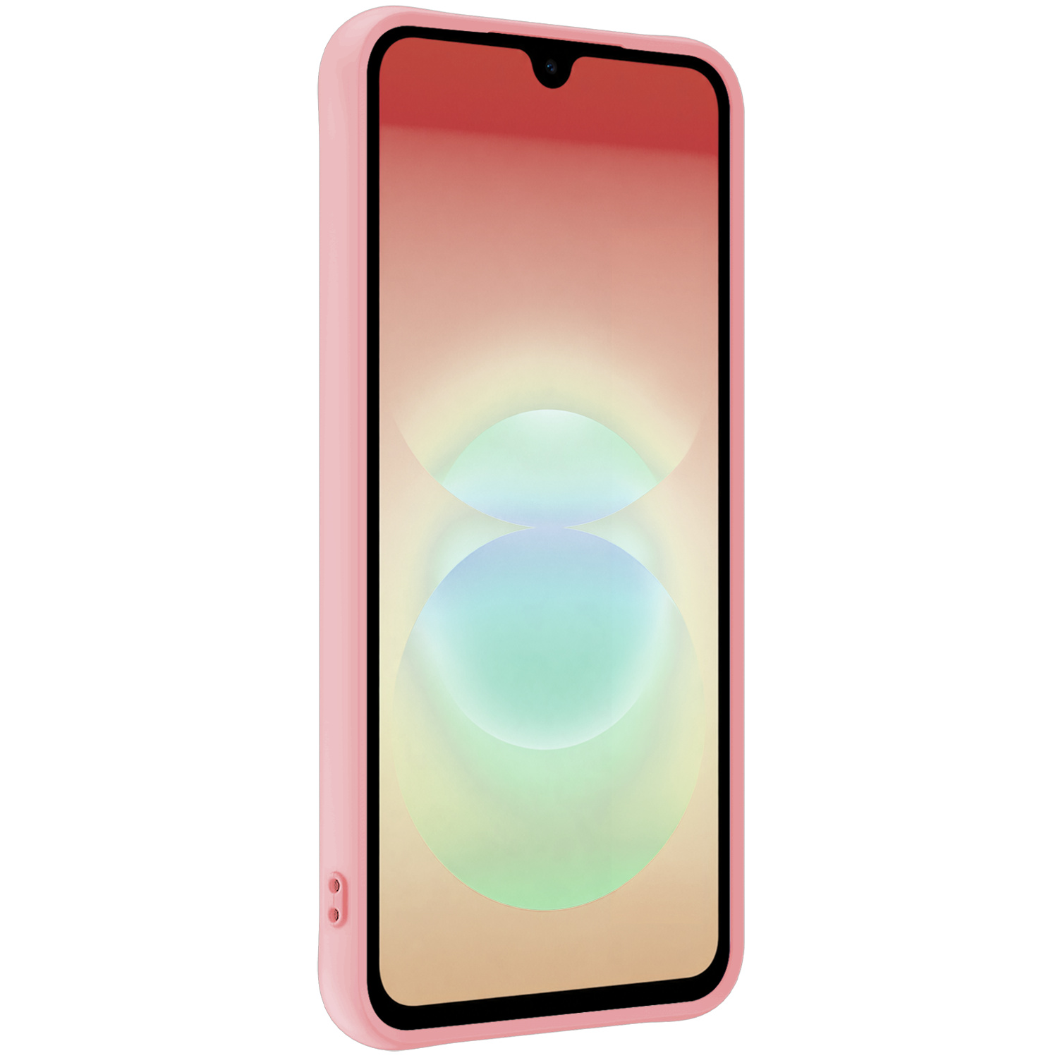 Nomfy Nomfy Samsung Galaxy A18 Hoesje Siliconen - Lichtroze - 2 PACK