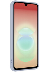 Nomfy Nomfy Samsung Galaxy A18 Hoesje Siliconen Met 2x Screenprotector - Lila