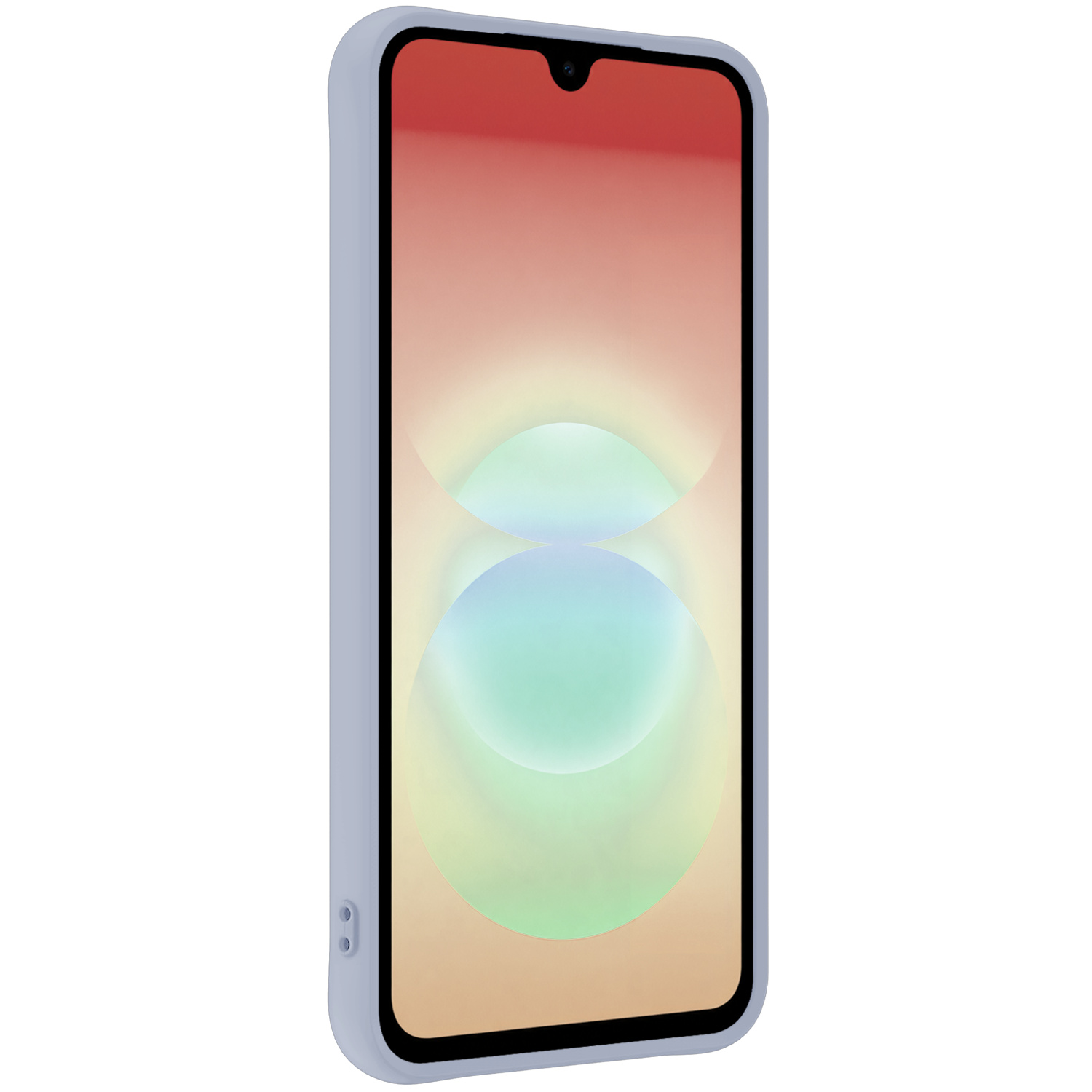 Nomfy Nomfy Samsung Galaxy A18 Hoesje Siliconen Met 2x Screenprotector - Lila