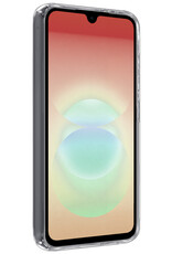 Nomfy Nomfy Samsung Galaxy A18 Hoesje Siliconen Met 2x Screenprotector - Transparant