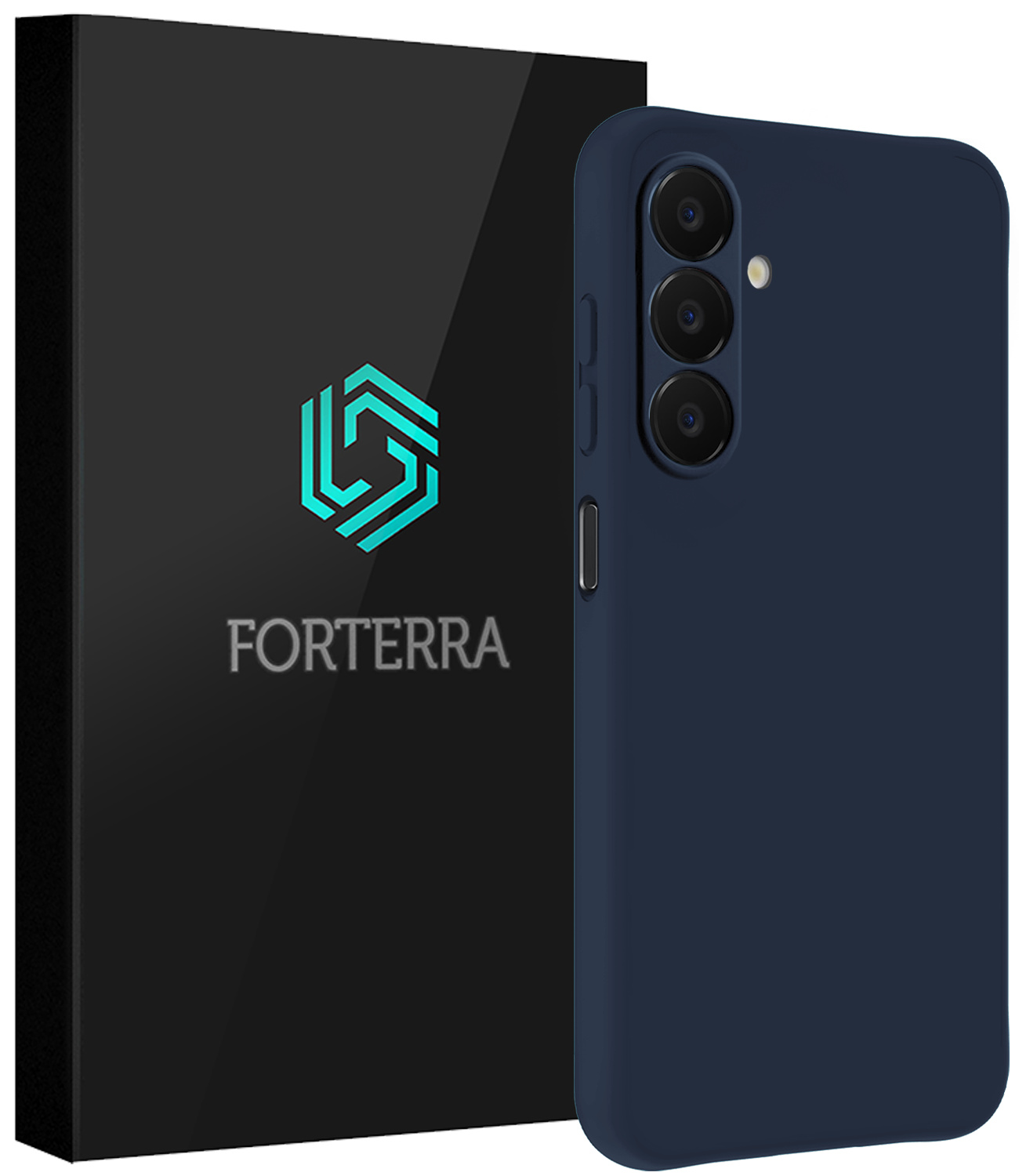 Forterra Forterra Samsung Galaxy A18 Hoesje Siliconen - Donkerblauw