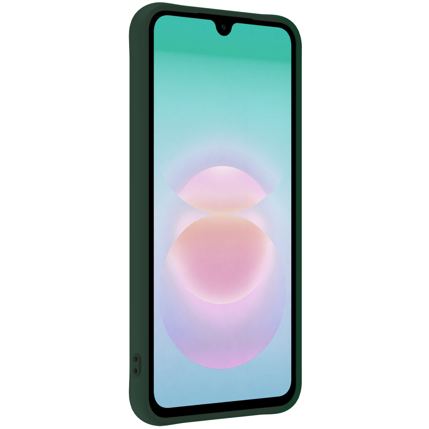 Forterra Forterra Samsung Galaxy A18 Hoesje Siliconen - Donkergroen