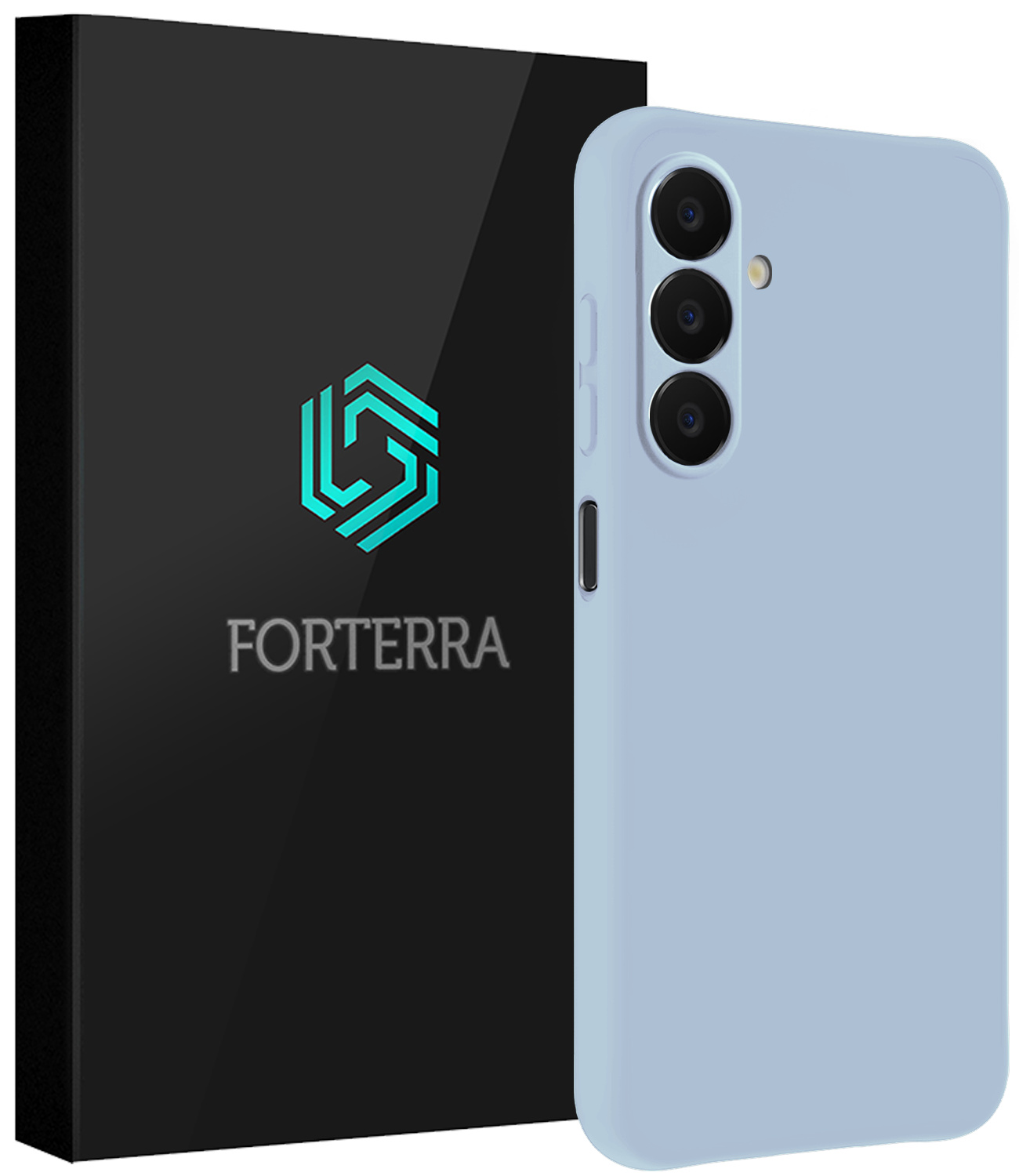 Forterra Forterra Samsung Galaxy A18 Hoesje Siliconen - Lichtblauw