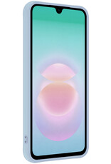 Forterra Forterra Samsung Galaxy A18 Hoesje Siliconen - Lichtblauw