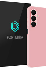 Forterra Forterra Samsung Galaxy A18 Hoesje Siliconen - Lichtroze
