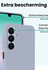 Forterra Forterra Samsung Galaxy A18 Hoesje Siliconen - Lila