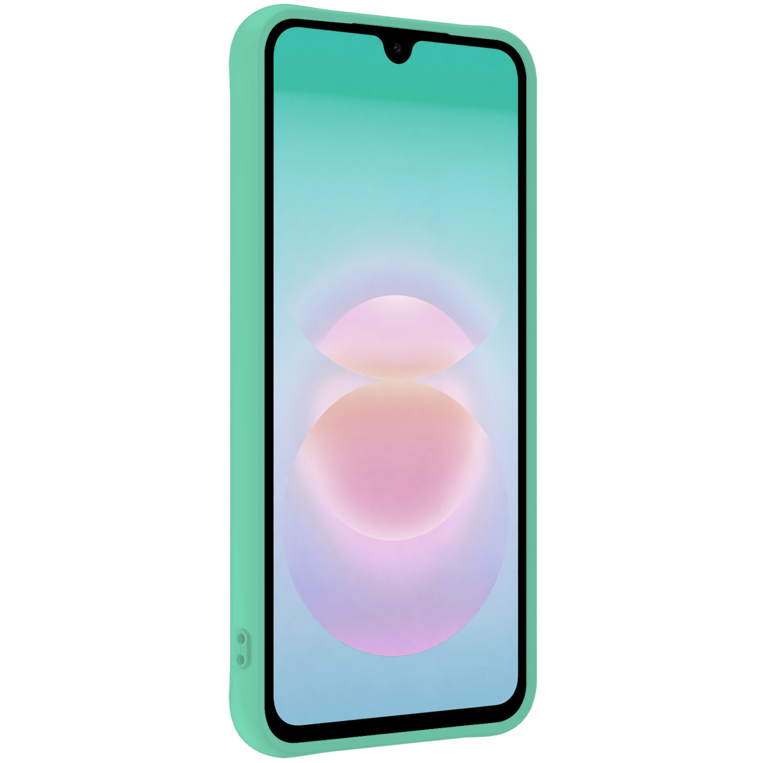 Forterra Forterra Samsung Galaxy A18 Hoesje Siliconen - Mintgroen
