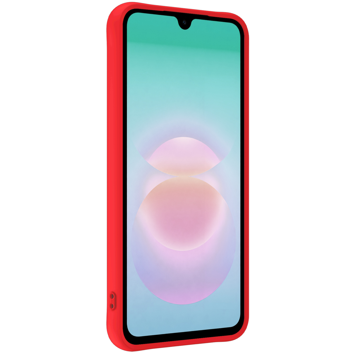 Forterra Forterra Samsung Galaxy A18 Hoesje Siliconen - Rood