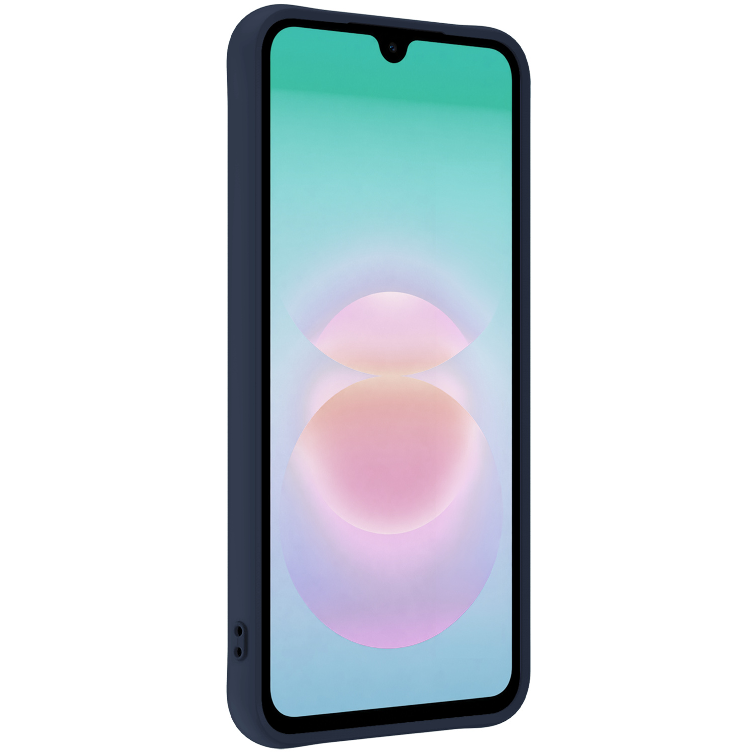 Forterra Forterra Samsung Galaxy A18 Hoesje Siliconen - Donkerblauw - 2 PACK