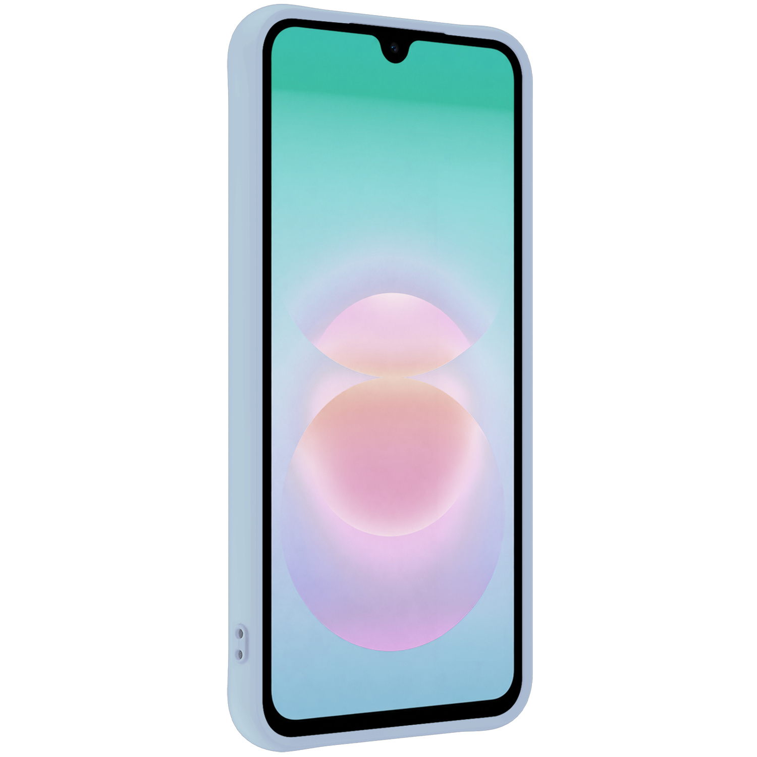 Forterra Forterra Samsung Galaxy A18 Hoesje Siliconen - Lichtblauw - 2 PACK