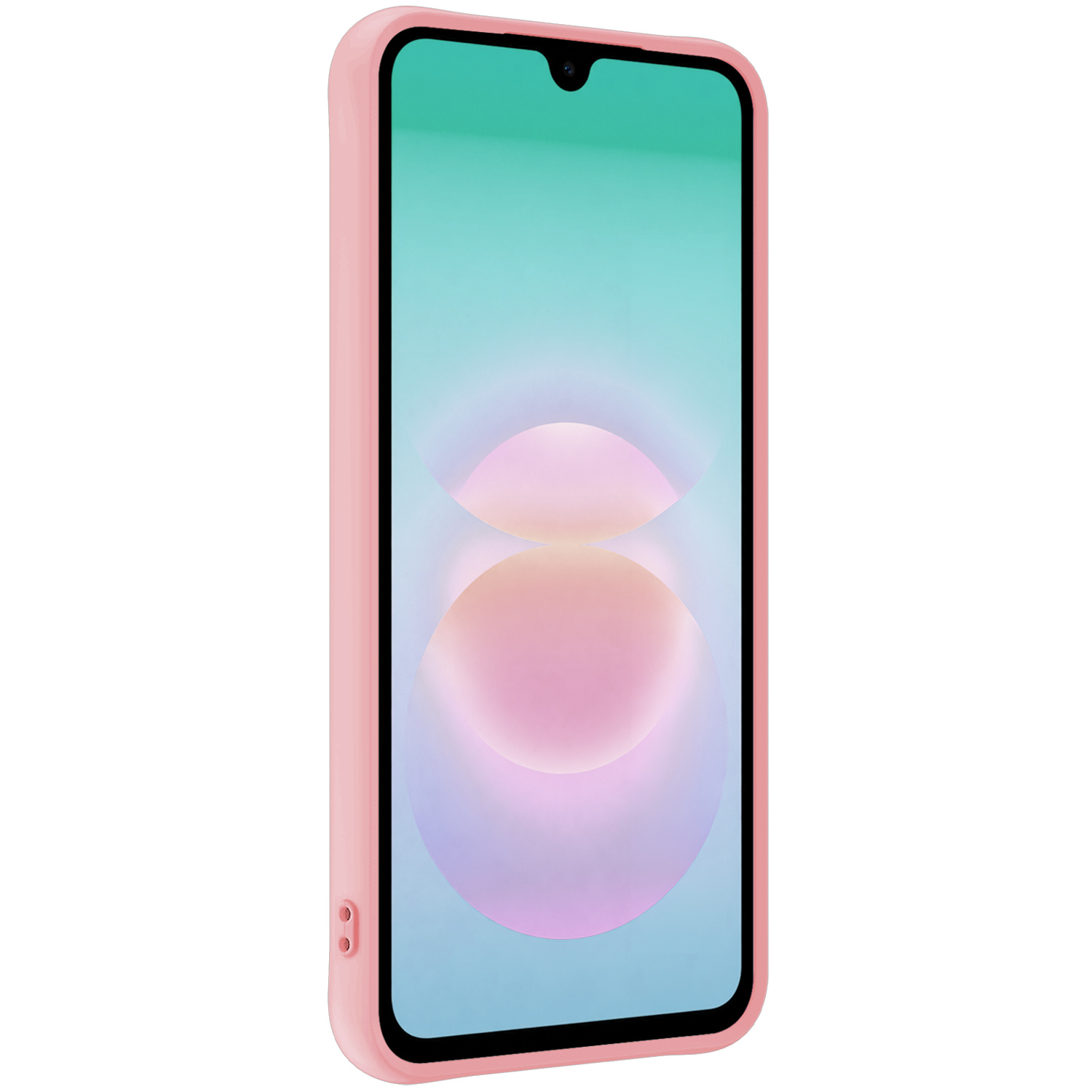 Forterra Forterra Samsung Galaxy A18 Hoesje Siliconen - Lichtroze - 2 PACK