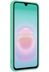 Forterra Forterra Samsung Galaxy A18 Hoesje Siliconen - Mintgroen - 2 PACK