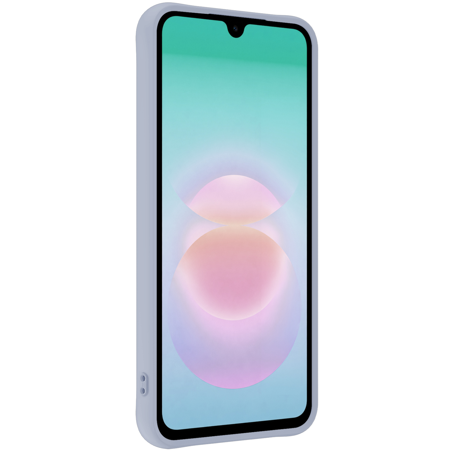 Forterra Forterra Samsung Galaxy A18 Hoesje Siliconen Met Screenprotector - Lila