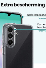 Forterra Forterra Samsung Galaxy A18 Hoesje Siliconen Met Screenprotector - Transparant