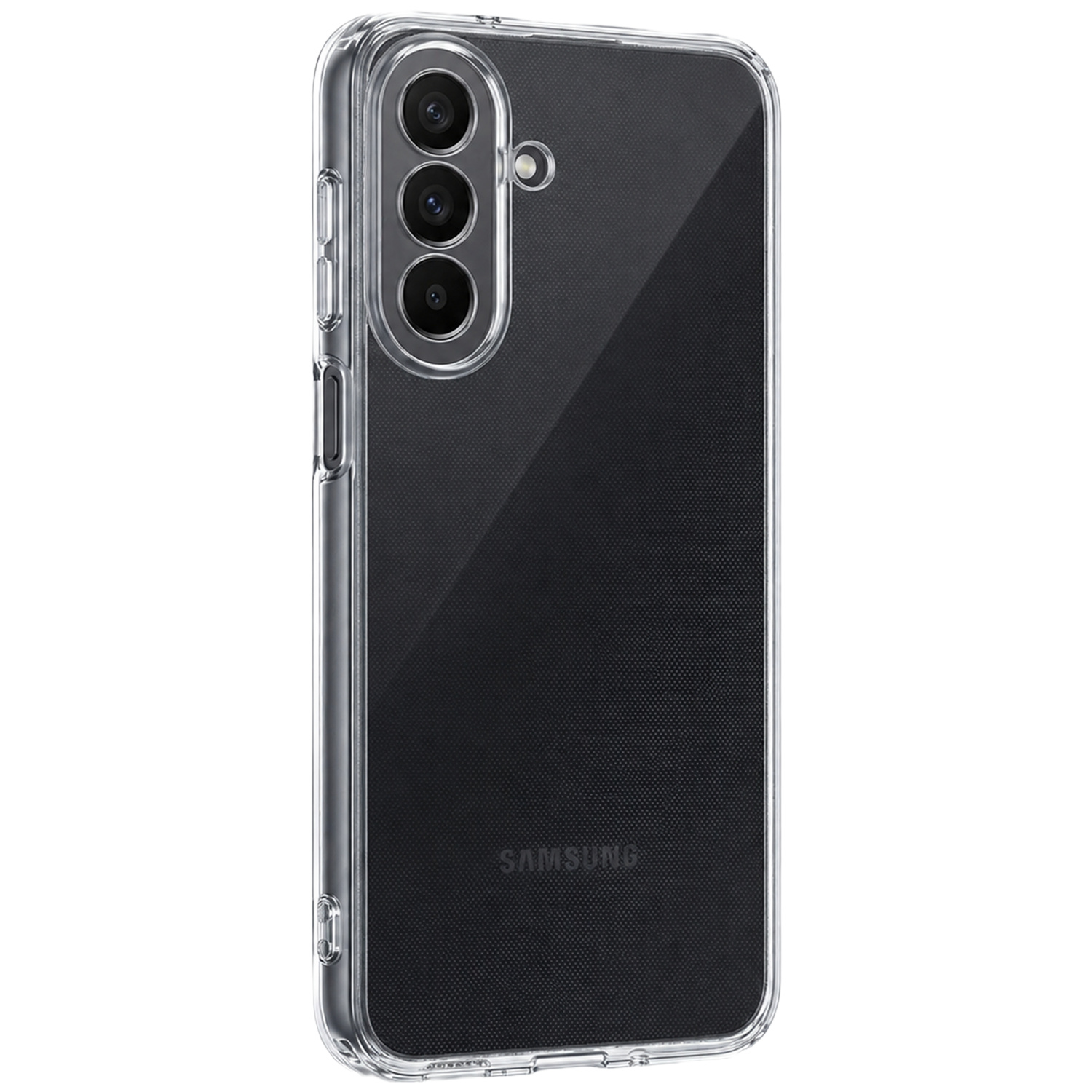 Forterra Forterra Samsung Galaxy A18 Hoesje Siliconen Met Screenprotector - Transparant