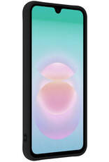 Forterra Forterra Samsung Galaxy A18 Hoesje Siliconen Met Screenprotector - Zwart