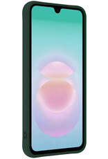 Forterra Forterra Samsung Galaxy A18 Hoesje Siliconen Met 2x Screenprotector - Donkergroen