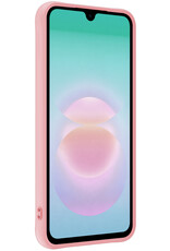 Forterra Forterra Samsung Galaxy A18 Hoesje Siliconen Met 2x Screenprotector - Lichtroze